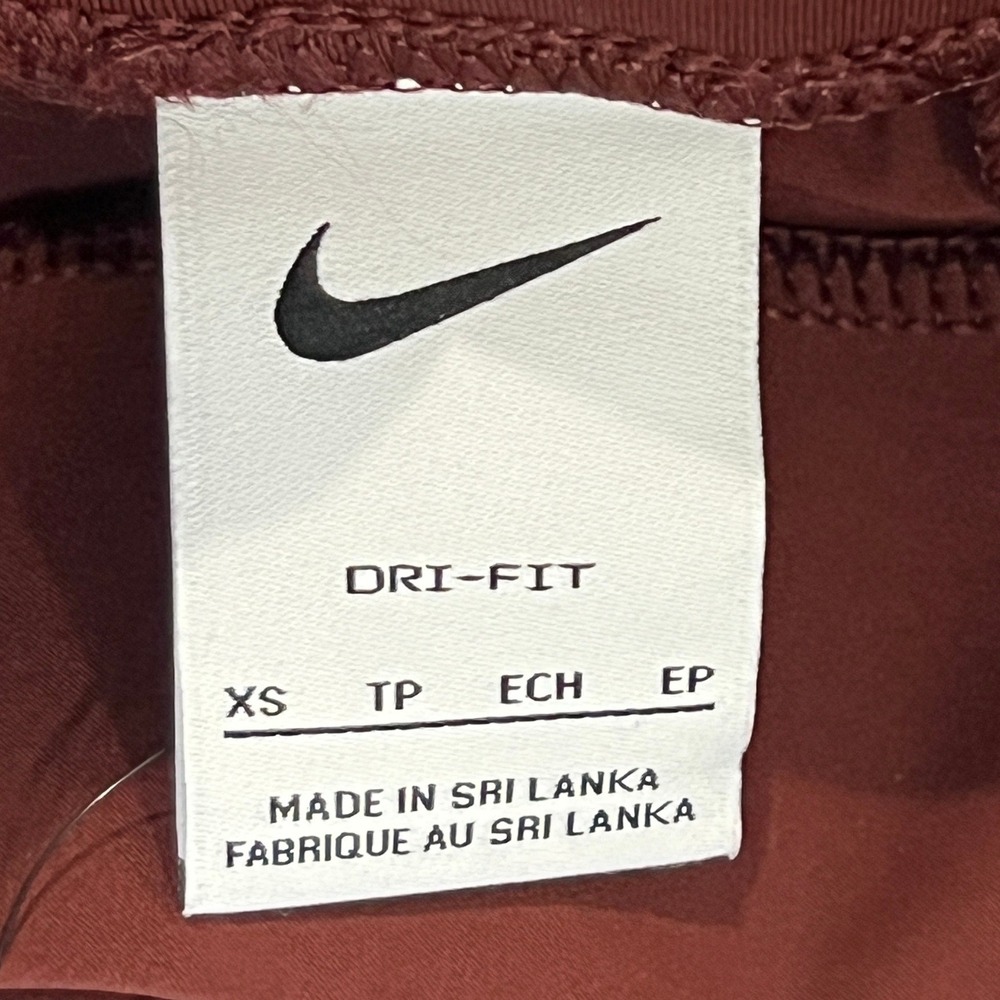 Nike Dri-FIT Training Joggers Womens XS Burgundy Mid Rise Performance Athleisure - Picture 7 of 10